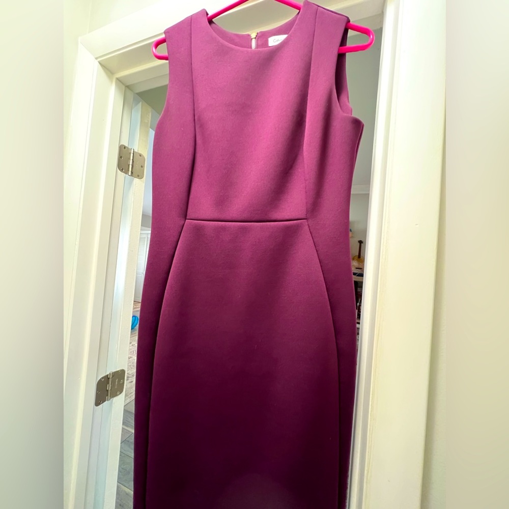 Size 8 Calvin Klein plum dress